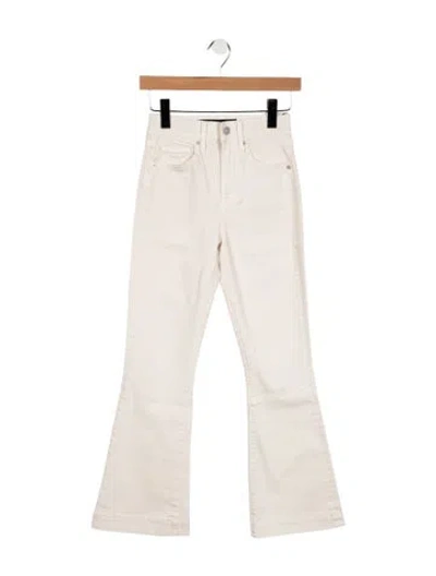 Pre-owned Veronica Beard High-rise Flared Jeans W/ Tags In White