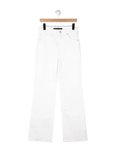 Pre-owned Veronica Beard High-rise Flared Jeans W/ Tags In White