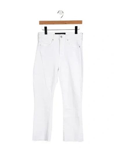 Pre-owned Veronica Beard High-rise Flared Jeans W/ Tags In White