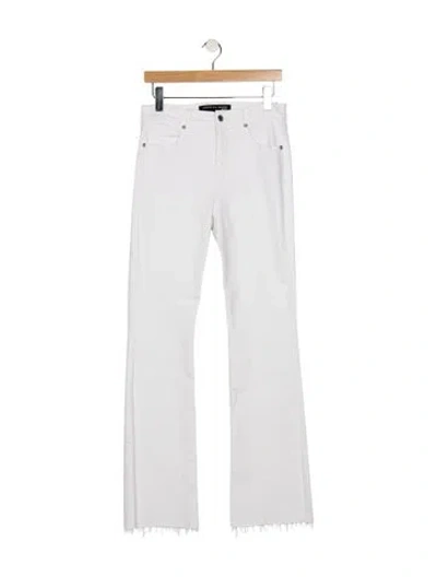 Pre-owned Veronica Beard High-rise Flared Jeans W/ Tags In White