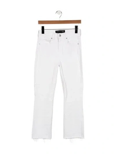 Pre-owned Veronica Beard High-rise Flared Jeans In White