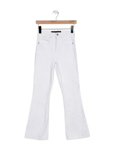 Pre-owned Veronica Beard High-rise Flared Jeans In White