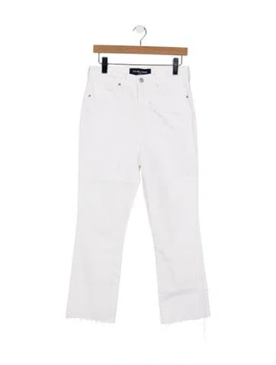 Pre-owned Veronica Beard High-rise Flared Jeans In White