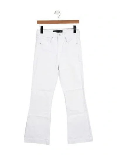 Pre-owned Veronica Beard High-rise Flared Jeans In White