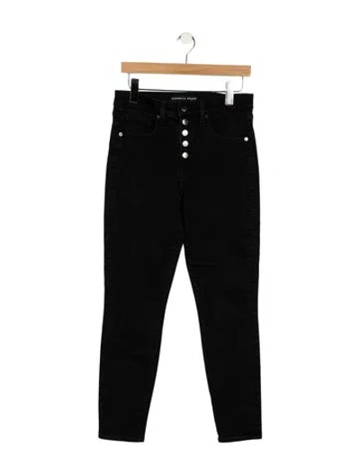 Pre-owned Veronica Beard High-rise Skinny Leg Jeans In Black