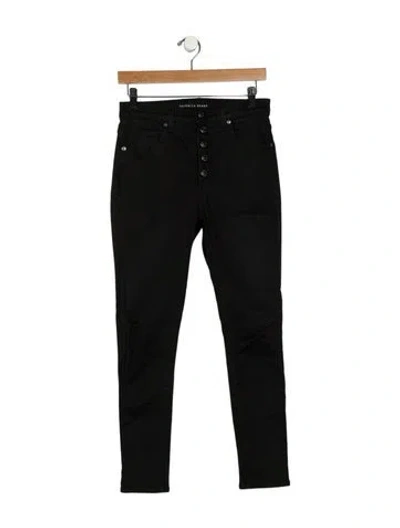 Pre-owned Veronica Beard High-rise Skinny Leg Jeans In Black