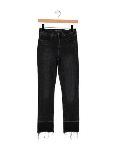Pre-owned Veronica Beard High-rise Skinny Leg Jeans In Black