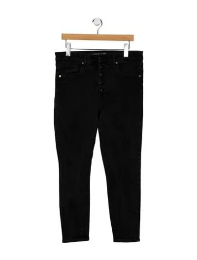 Pre-owned Veronica Beard High-rise Skinny Leg Jeans In Black