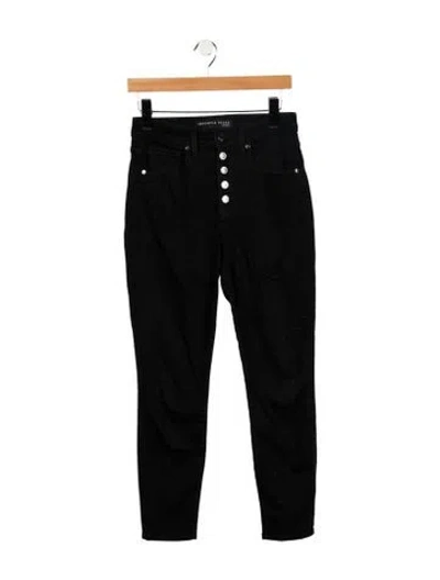Pre-owned Veronica Beard High-rise Skinny Leg Jeans In Black