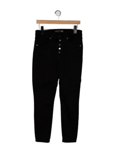 Pre-owned Veronica Beard High-rise Skinny Leg Jeans In Black