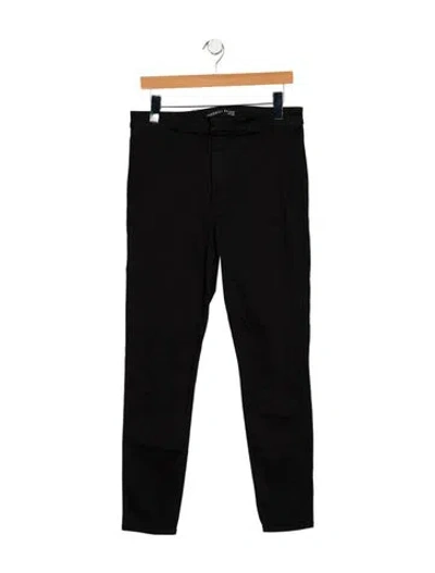Pre-owned Veronica Beard High-rise Skinny Leg Jeans In Black