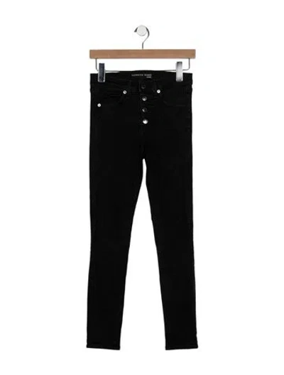Pre-owned Veronica Beard High-rise Skinny Leg Jeans In Black