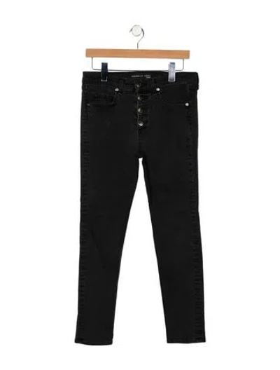 Pre-owned Veronica Beard High-rise Skinny Leg Jeans In Black