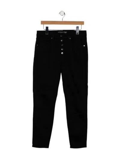 Pre-owned Veronica Beard High-rise Skinny Leg Jeans In Black