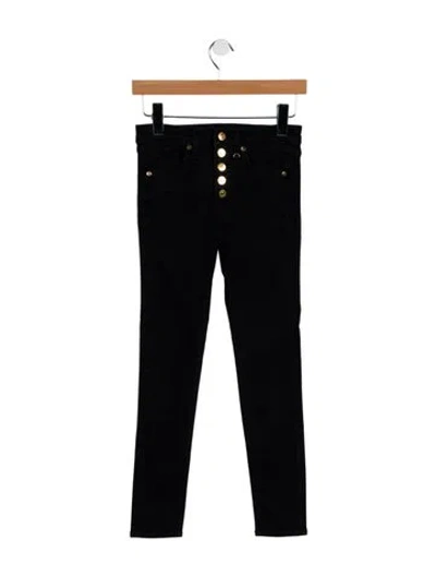 Pre-owned Veronica Beard High-rise Skinny Leg Jeans In Black