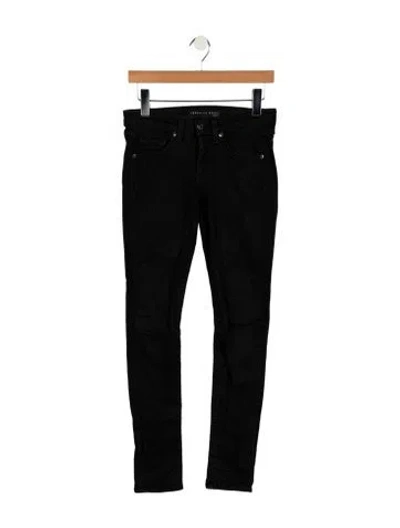 Pre-owned Veronica Beard High-rise Skinny Leg Jeans In Black