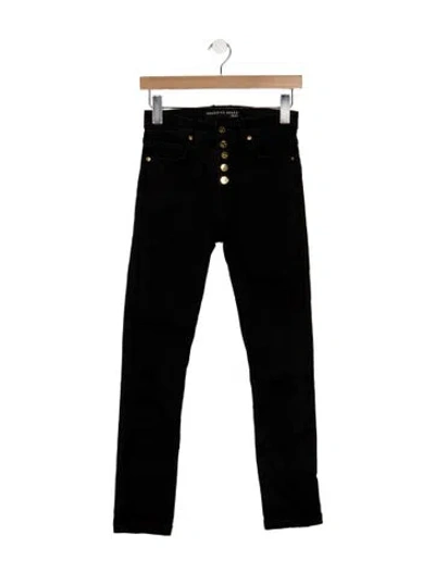 Pre-owned Veronica Beard High-rise Skinny Leg Jeans In Black