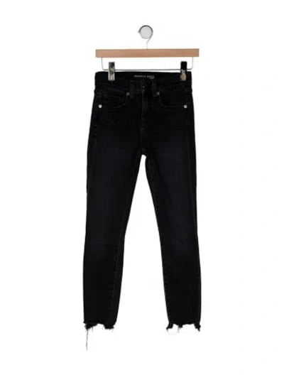 Pre-owned Veronica Beard High-rise Skinny Leg Jeans In Black