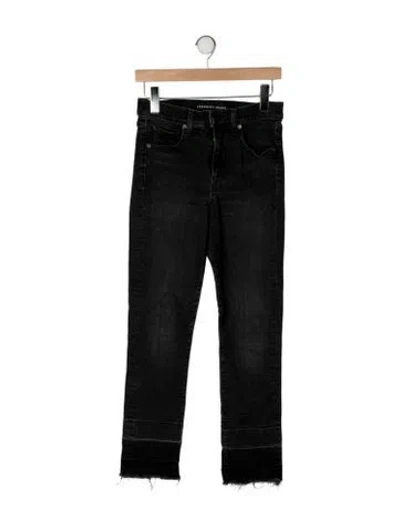 Pre-owned Veronica Beard High-rise Skinny Leg Jeans In Black