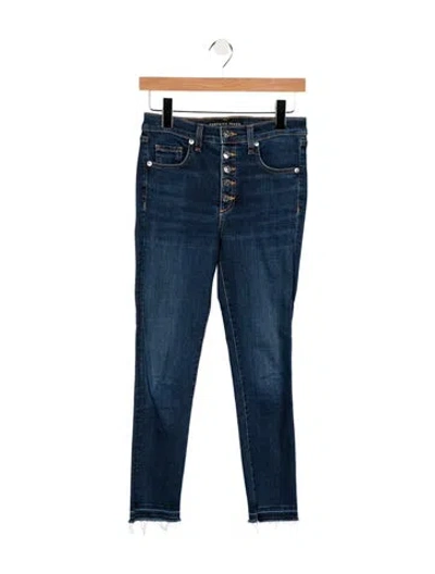 Pre-owned Veronica Beard High-rise Skinny Leg Jeans In Black