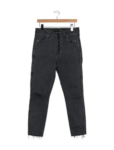 Pre-owned Veronica Beard High-rise Skinny Leg Jeans In Black