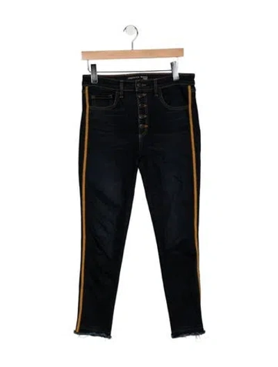 Pre-owned Veronica Beard High-rise Skinny Leg Jeans In Black