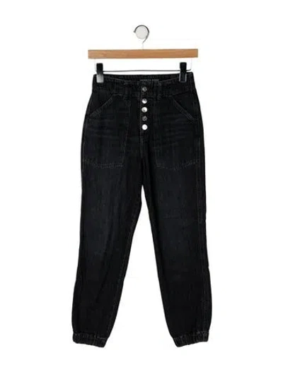 Pre-owned Veronica Beard High-rise Skinny Leg Jeans In Black