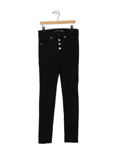 Pre-owned Veronica Beard High-rise Skinny Leg Jeans In Black