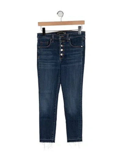 Pre-owned Veronica Beard High-rise Skinny Leg Jeans In Blue