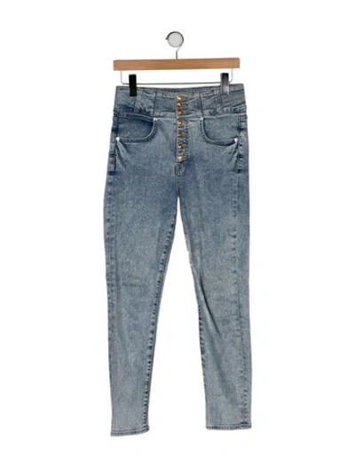 Pre-owned Veronica Beard High-rise Skinny Leg Jeans In Blue