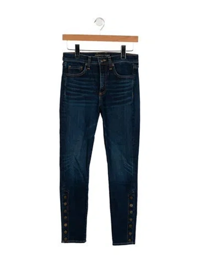 Pre-owned Veronica Beard High-rise Skinny Leg Jeans In Blue