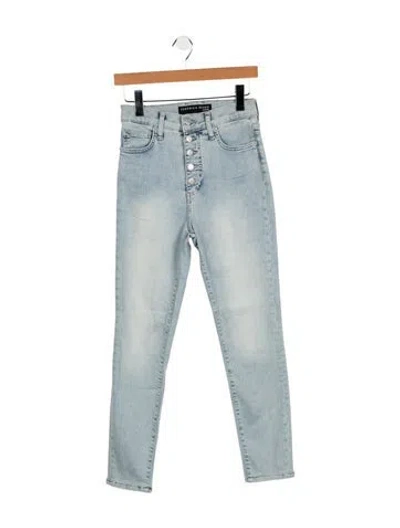 Pre-owned Veronica Beard High-rise Skinny Leg Jeans In Blue
