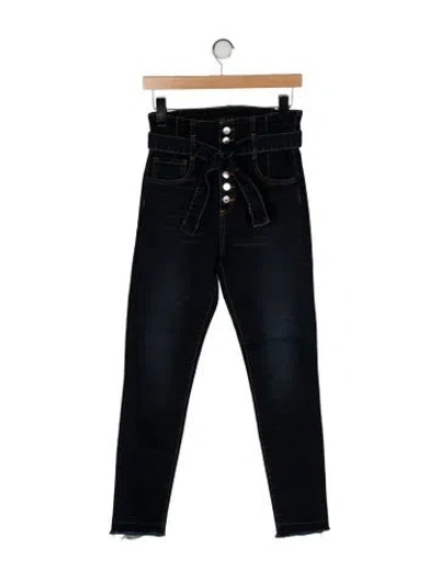 Pre-owned Veronica Beard High-rise Skinny Leg Jeans In Blue