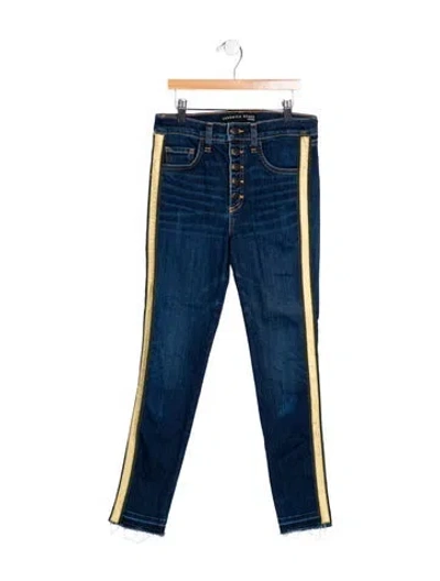Pre-owned Veronica Beard High-rise Skinny Leg Jeans In Blue