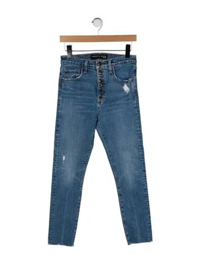 Pre-owned Veronica Beard High-rise Skinny Leg Jeans In Blue