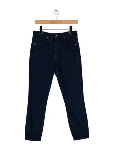 Pre-owned Veronica Beard High-rise Skinny Leg Jeans In Blue