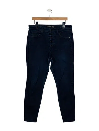 Pre-owned Veronica Beard High-rise Skinny Leg Jeans In Blue