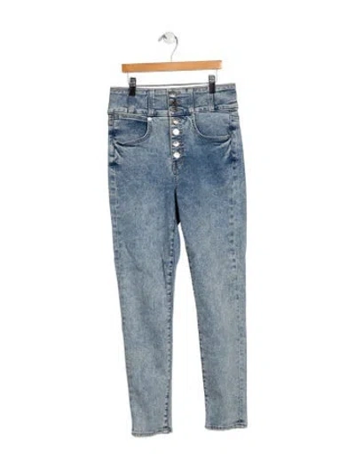 Pre-owned Veronica Beard High-rise Skinny Leg Jeans In Blue