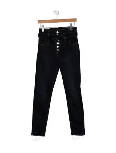 Pre-owned Veronica Beard High-rise Skinny Leg Jeans In Blue