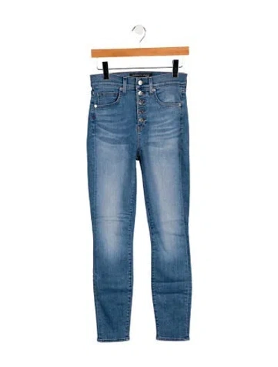 Pre-owned Veronica Beard High-rise Skinny Leg Jeans In Blue