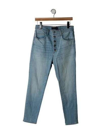 Pre-owned Veronica Beard High-rise Skinny Leg Jeans In Blue