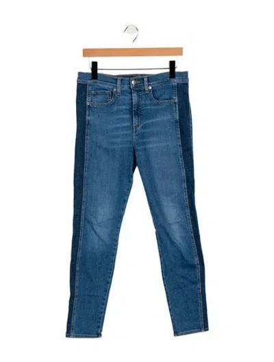 Pre-owned Veronica Beard High-rise Skinny Leg Jeans In Blue