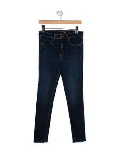 Pre-owned Veronica Beard High-rise Skinny Leg Jeans In Blue