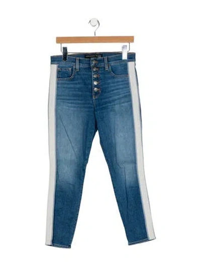Pre-owned Veronica Beard High-rise Skinny Leg Jeans In Blue