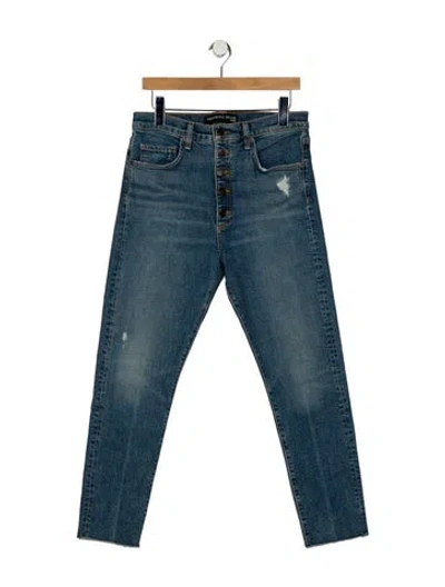 Pre-owned Veronica Beard High-rise Skinny Leg Jeans In Blue