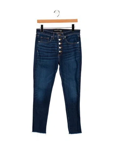Pre-owned Veronica Beard High-rise Skinny Leg Jeans In Blue