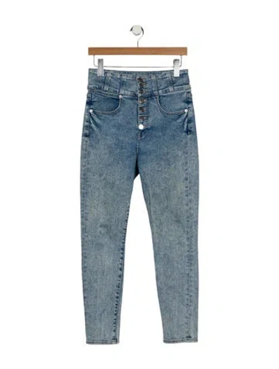 Pre-owned Veronica Beard High-rise Skinny Leg Jeans In Blue