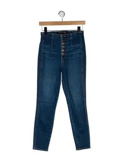 Pre-owned Veronica Beard High-rise Skinny Leg Jeans In Blue