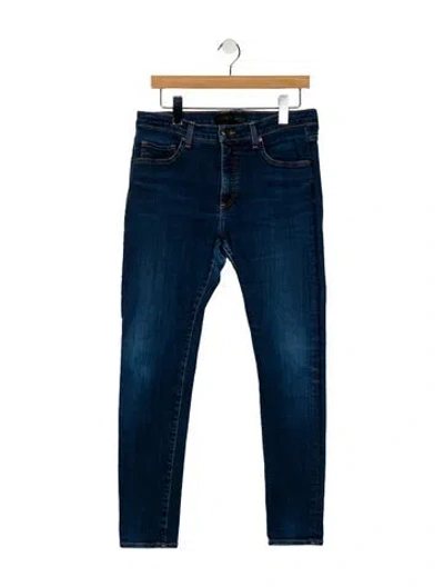 Pre-owned Veronica Beard High-rise Skinny Leg Jeans In Blue
