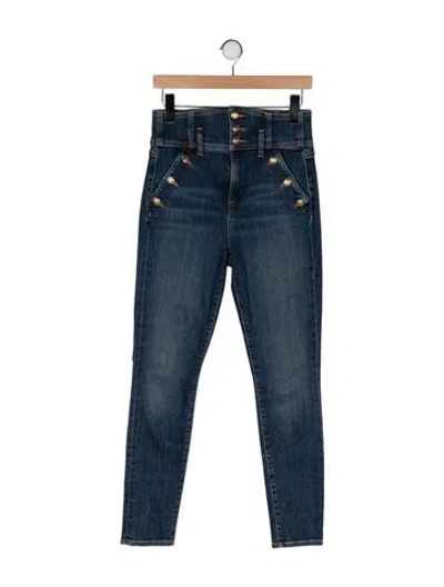 Pre-owned Veronica Beard High-rise Skinny Leg Jeans In Blue